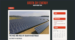 Desktop Screenshot of greendiyenergy.com